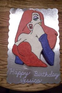 jessica rabbit full 3d cut out cake 
